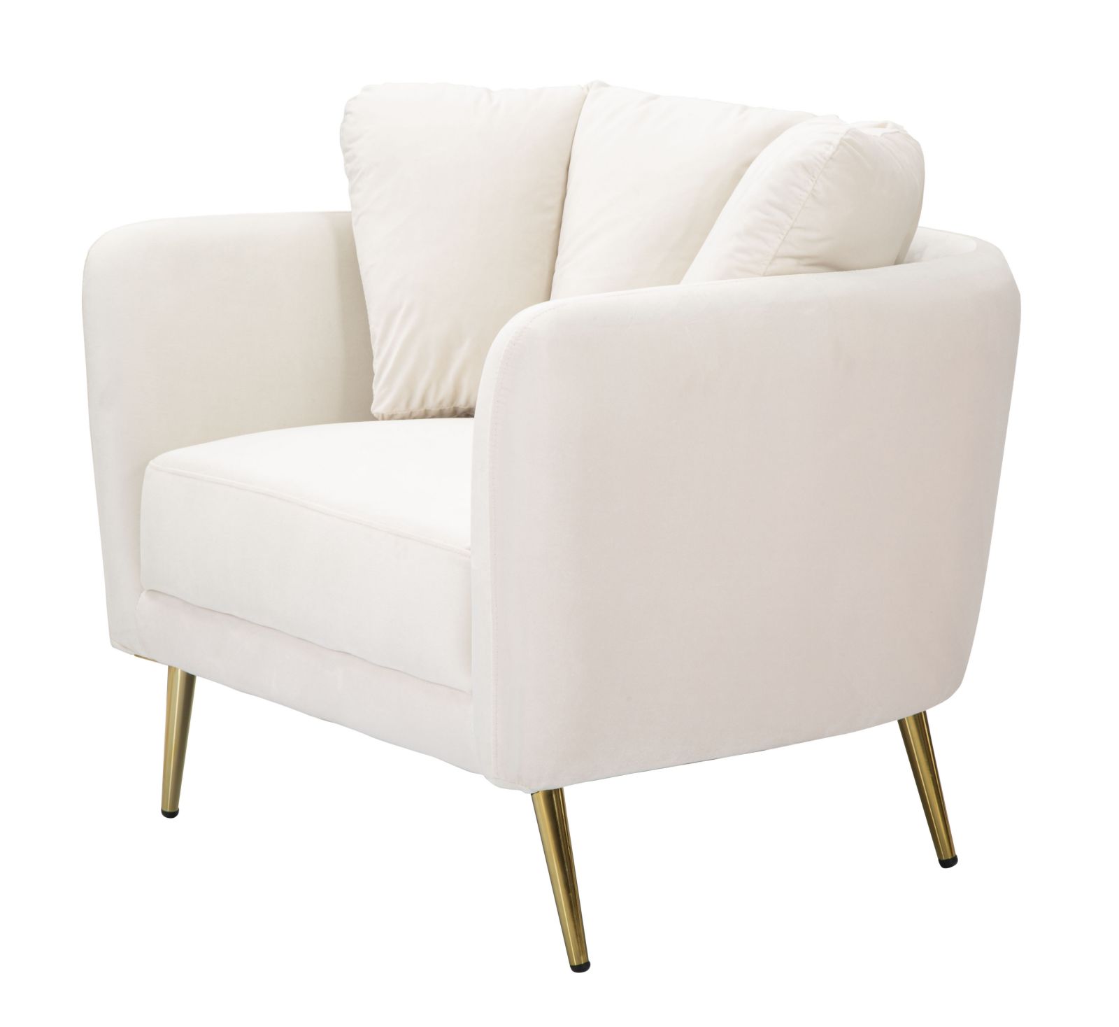 POLTRONA KIEV CREMA CM 88X77X74 stile GLAM - immagine 4