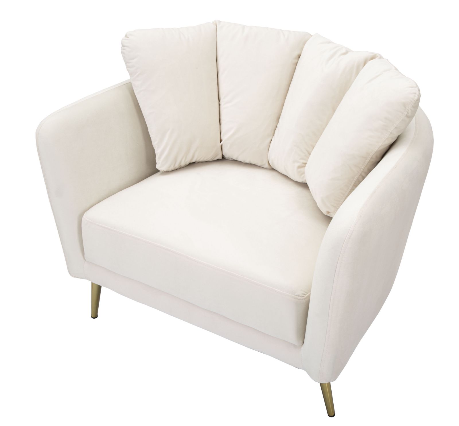 POLTRONA KIEV CREMA CM 88X77X74 stile GLAM - immagine 5