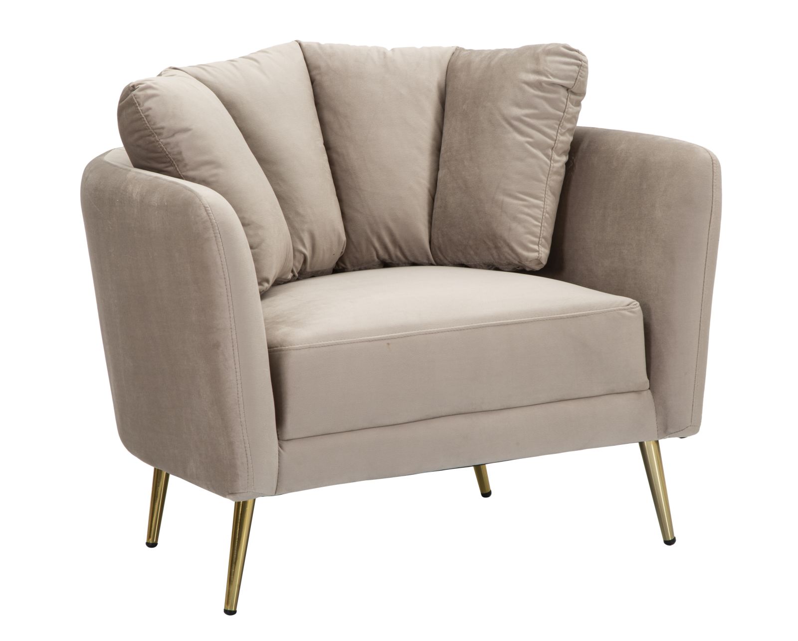 POLTRONA KIEV GRIGIA CM 88X77X74 stile GLAM - immagine 2