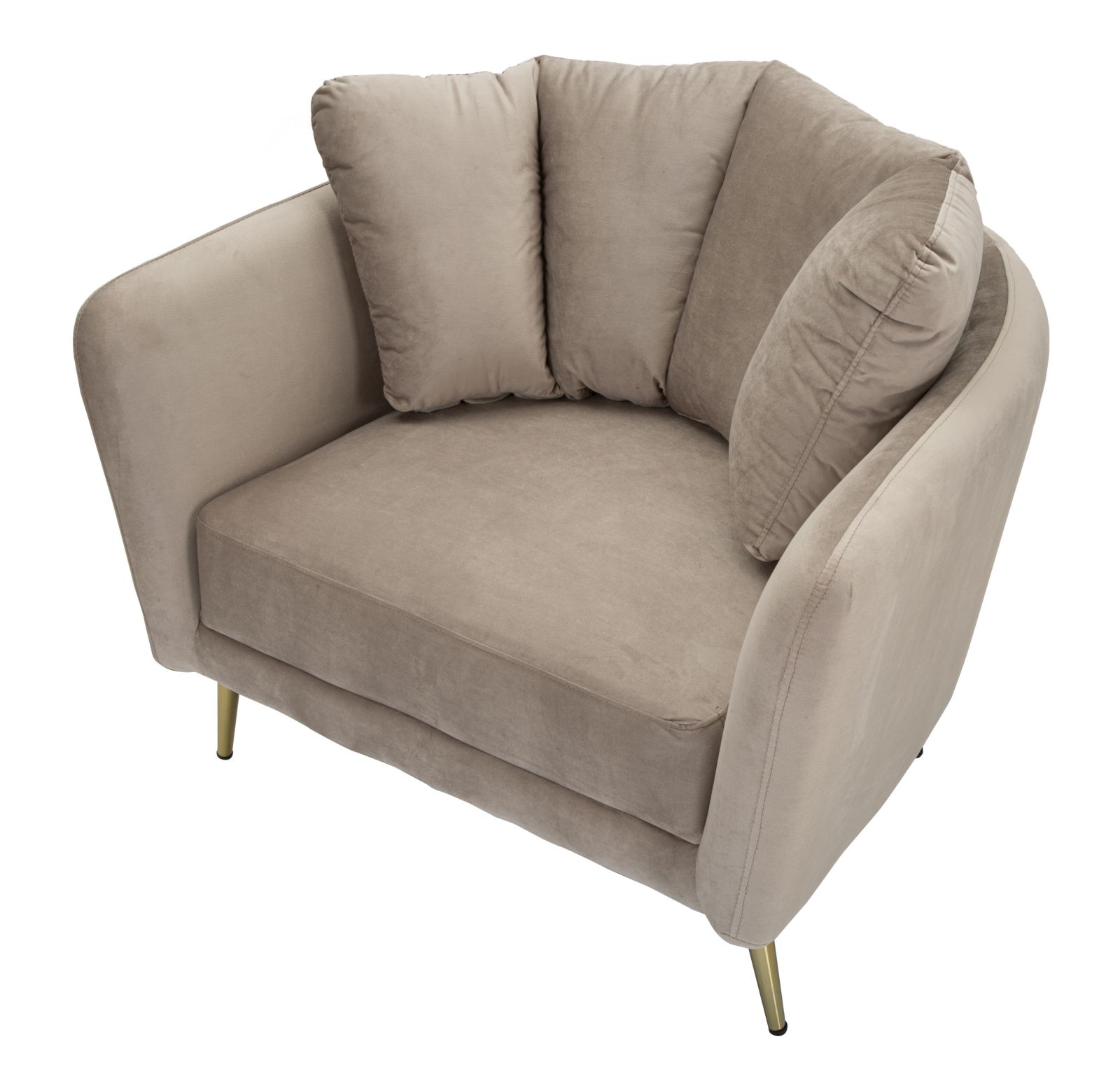 POLTRONA KIEV GRIGIA CM 88X77X74 stile GLAM - immagine 5