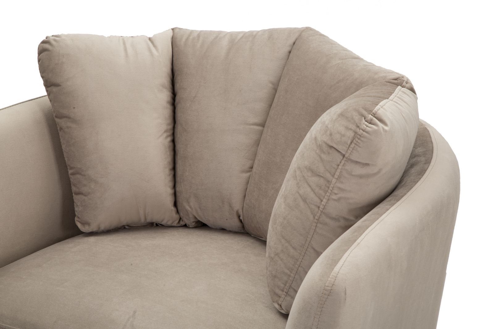 POLTRONA KIEV GRIGIA CM 88X77X74 stile GLAM - immagine 6