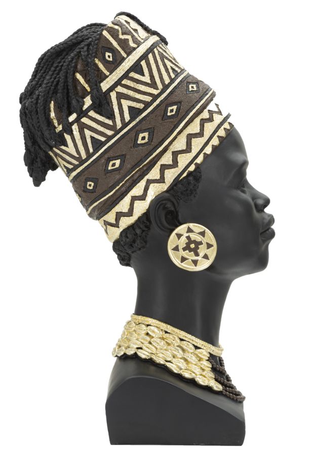 DONNA MASAI TURBANTE CM 21,5X27,5X45 stile BOHO CHICH - immagine 3