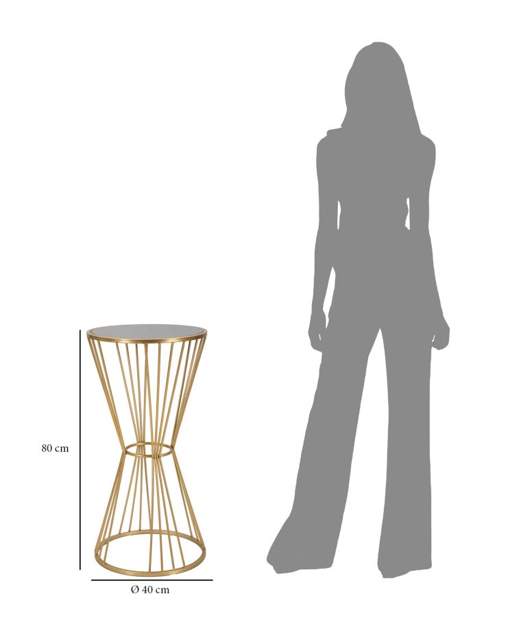 TAVOLINETTO SUPER CM Ø 40X80 stile GLAM - immagine 7