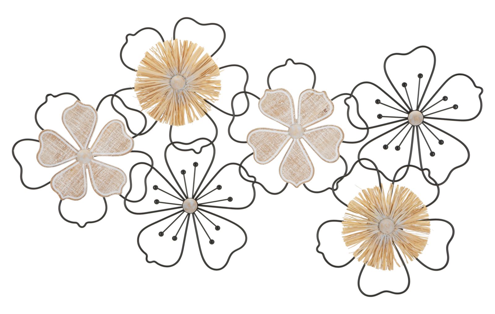 PANNELLO FERRO E LEGNO ITIS CM 75X3,5X42 stile BOHO CHICH - immagine 2