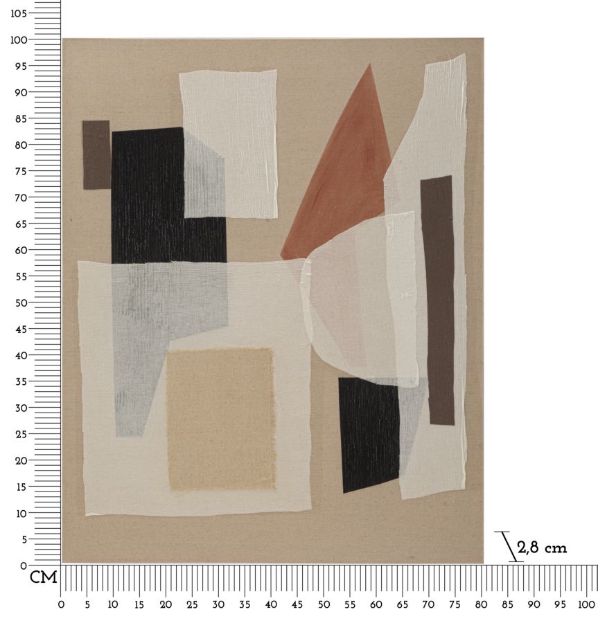 DIPINTO SU TELA REDY -A- CM 80X2,8X100 stile BOHO CHICH - immagine 7