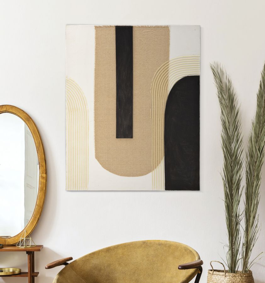 DIPINTO SU TELA LOFTY -A- CM 80X2,8X100 stile BOHO CHICH - immagine 6