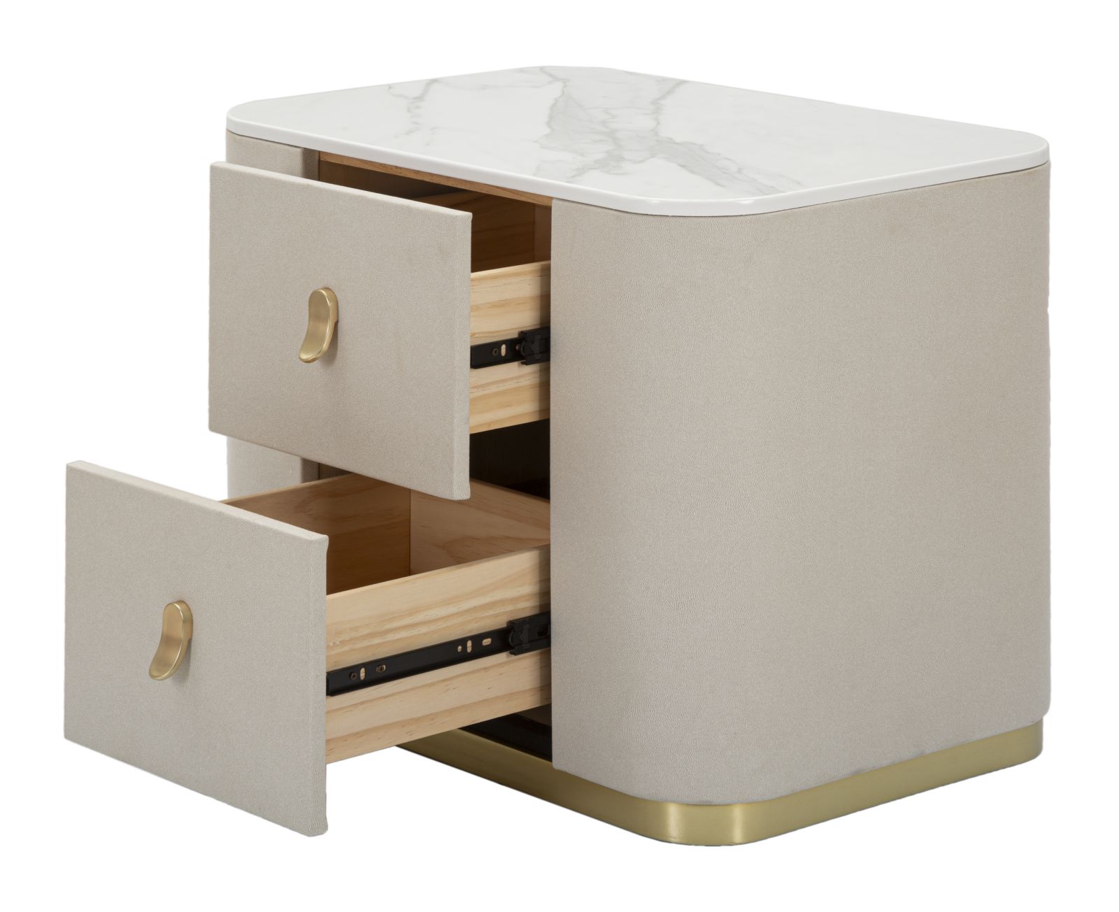 COMODINO BEAUTY CM 60X40X47 stile GLAM - immagine 4