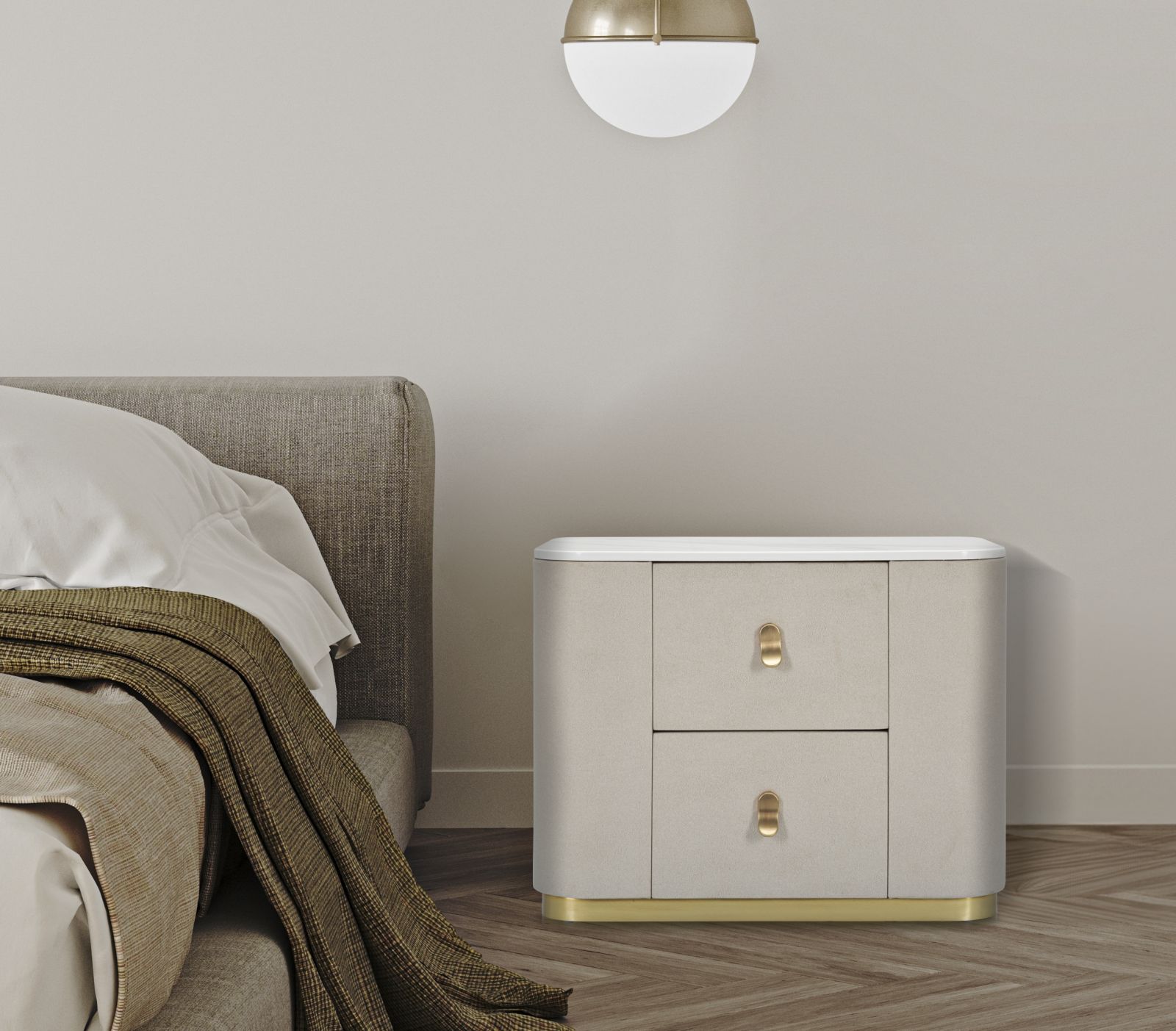 COMODINO BEAUTY CM 60X40X47 stile GLAM - immagine 10