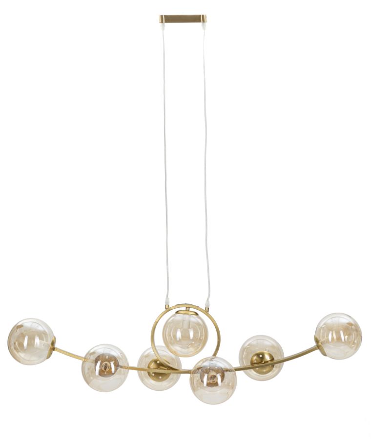 LAMPADARIO JAPAN 7 LUCI CM 115X36X30 stile GLAM - immagine 2