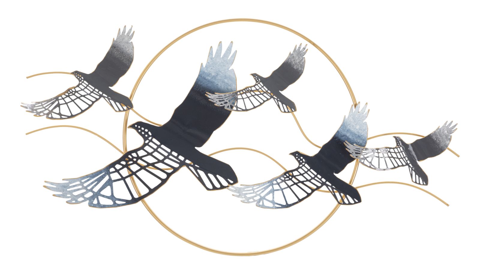 PANNELLO IN FERRO BIRD CM 91X7X50 stile GLAM - immagine 2