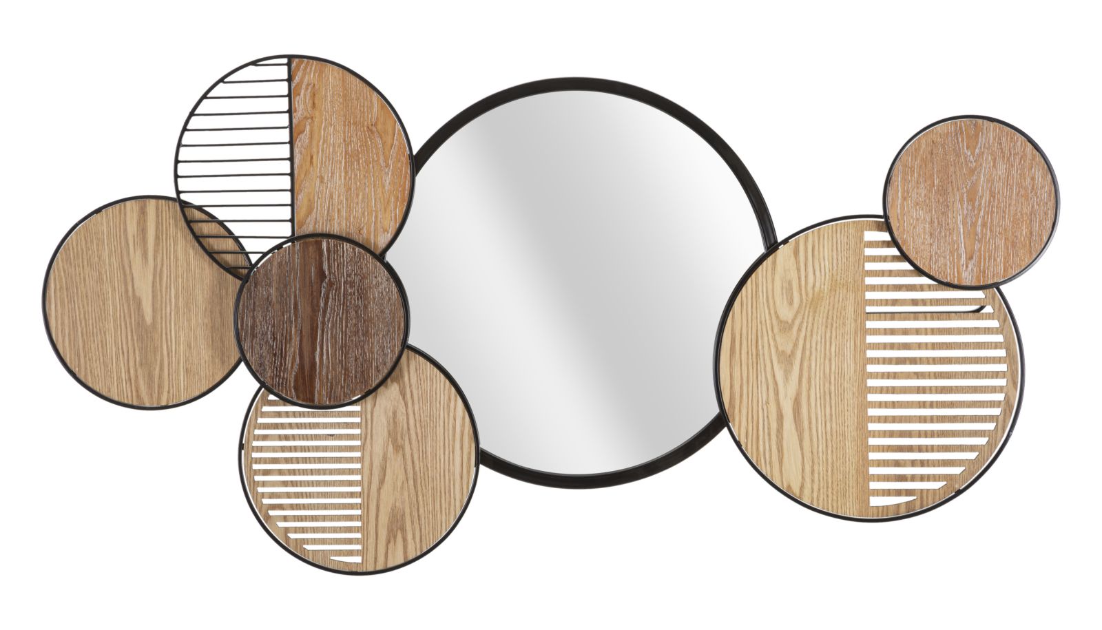 SPECCHIO DA MURO WOODY CM 123,2X4,4X63,5 stile BOHO CHICH - immagine 2