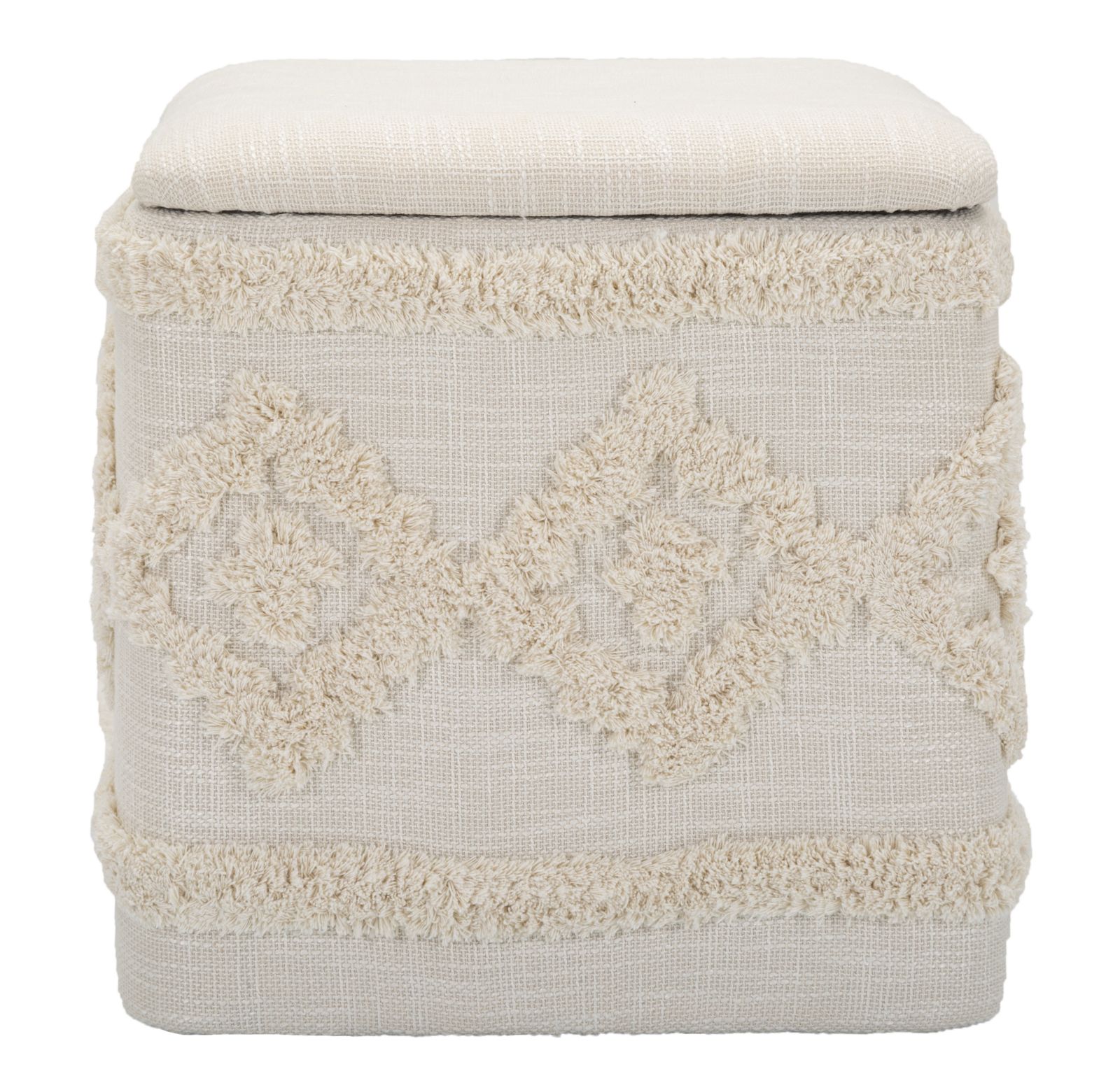 PUFF CONTENITORE DAMASCO QUADRATO CM 40X40X40 stile BOHO CHICH - immagine 6