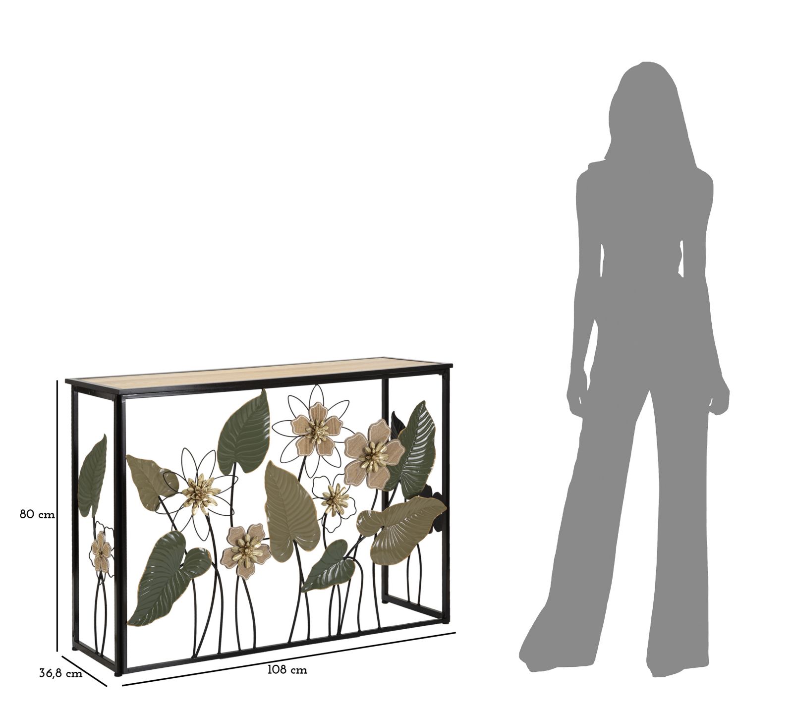 CONSOLE SPRING CM 108X36,8X80 stile BOHO CHICH - immagine 10