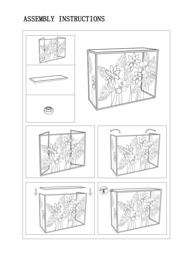 CONSOLE SPRING CM 108X36,8X80 stile BOHO CHICH - immagine 11