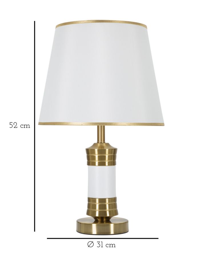 LAMPADA DA TAVOLO WHITY CM Ø 31X52 stile GLAM - immagine 7