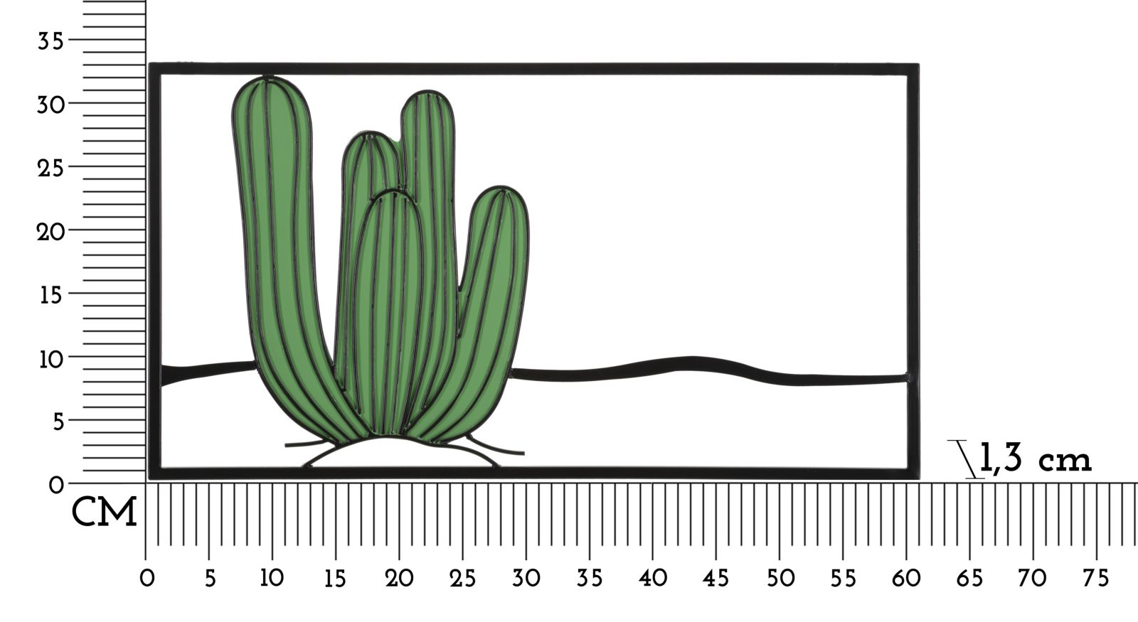 PANNELLO DA MURO CACTUS CM 60X1,3X33 stile MODERN - immagine 7