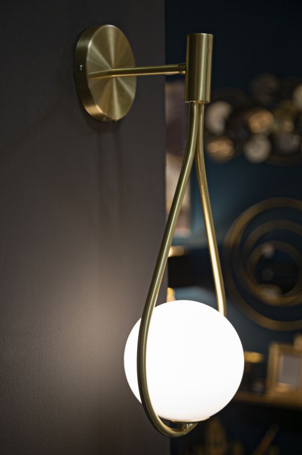LAMPADA DA MURO GLAMY DROP CM 24x20x52 stile GLAM - immagine 7