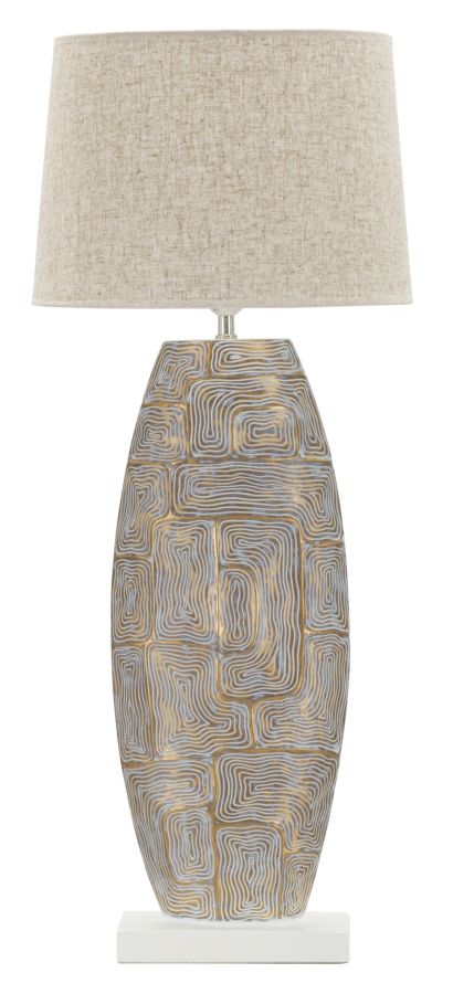LAMPADA DA TAVOLO RESINA ECLIPS TOWER CM Ø 38X90 stile MODERN - immagine 2
