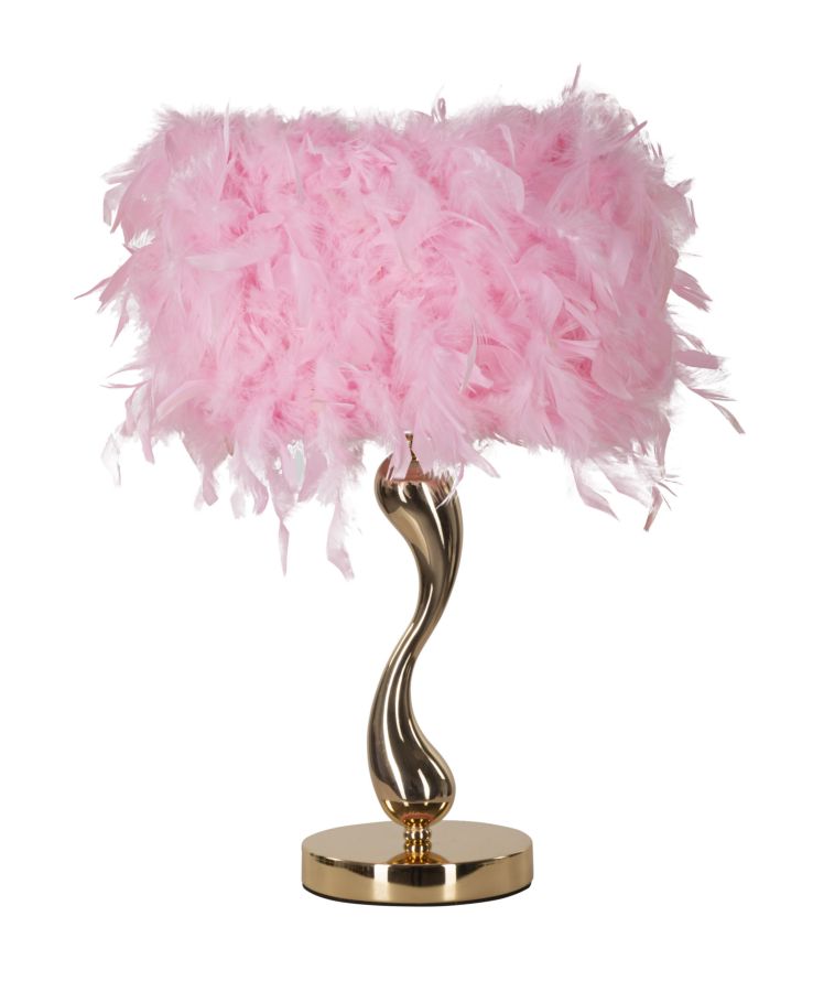 LAMPADA DA TAVOLO CART ROSA CM Ø 25X47 stile GLAM - immagine 2