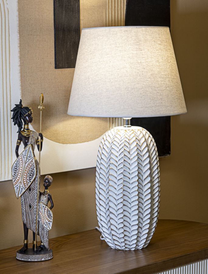 LAMPADA DA TAVOLO RESINA LEAF CM Ø 35X65 stile MODERN - immagine 6