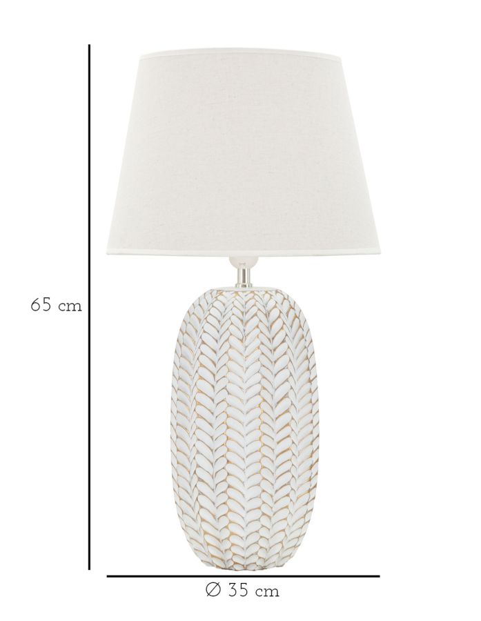 LAMPADA DA TAVOLO RESINA LEAF CM Ø 35X65 stile MODERN - immagine 7