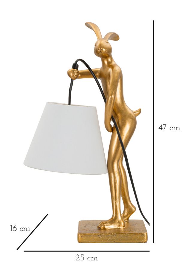 LAMPADA DA TAVOLO RABBIT STAND CM 26x16x47 stile MODERN - immagine 8