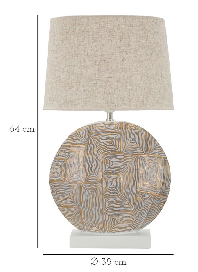 LAMPADA DA TAVOLO RESINA ECLIPS CM Ø 38X64 stile MODERN - immagine 8