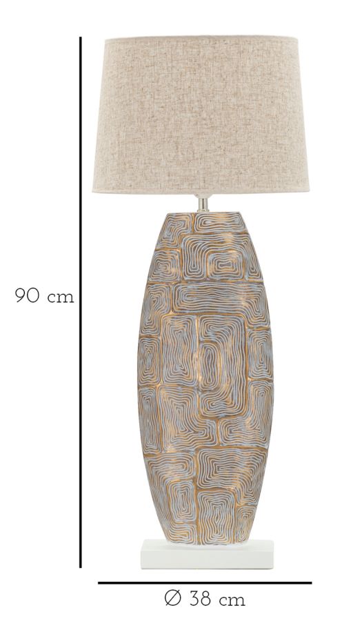 LAMPADA DA TAVOLO RESINA ECLIPS TOWER CM Ø 38X90 stile MODERN - immagine 8