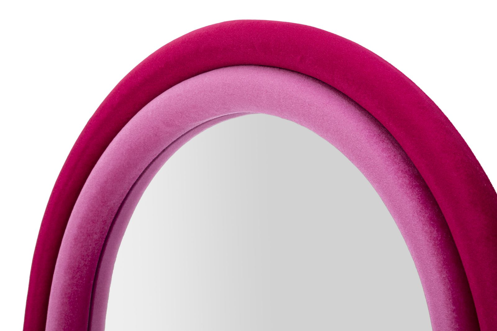 SPECCHIO DA MURO CLOE VELLUTO FUXIA CM 60X4X160 stile GLAM - immagine 4
