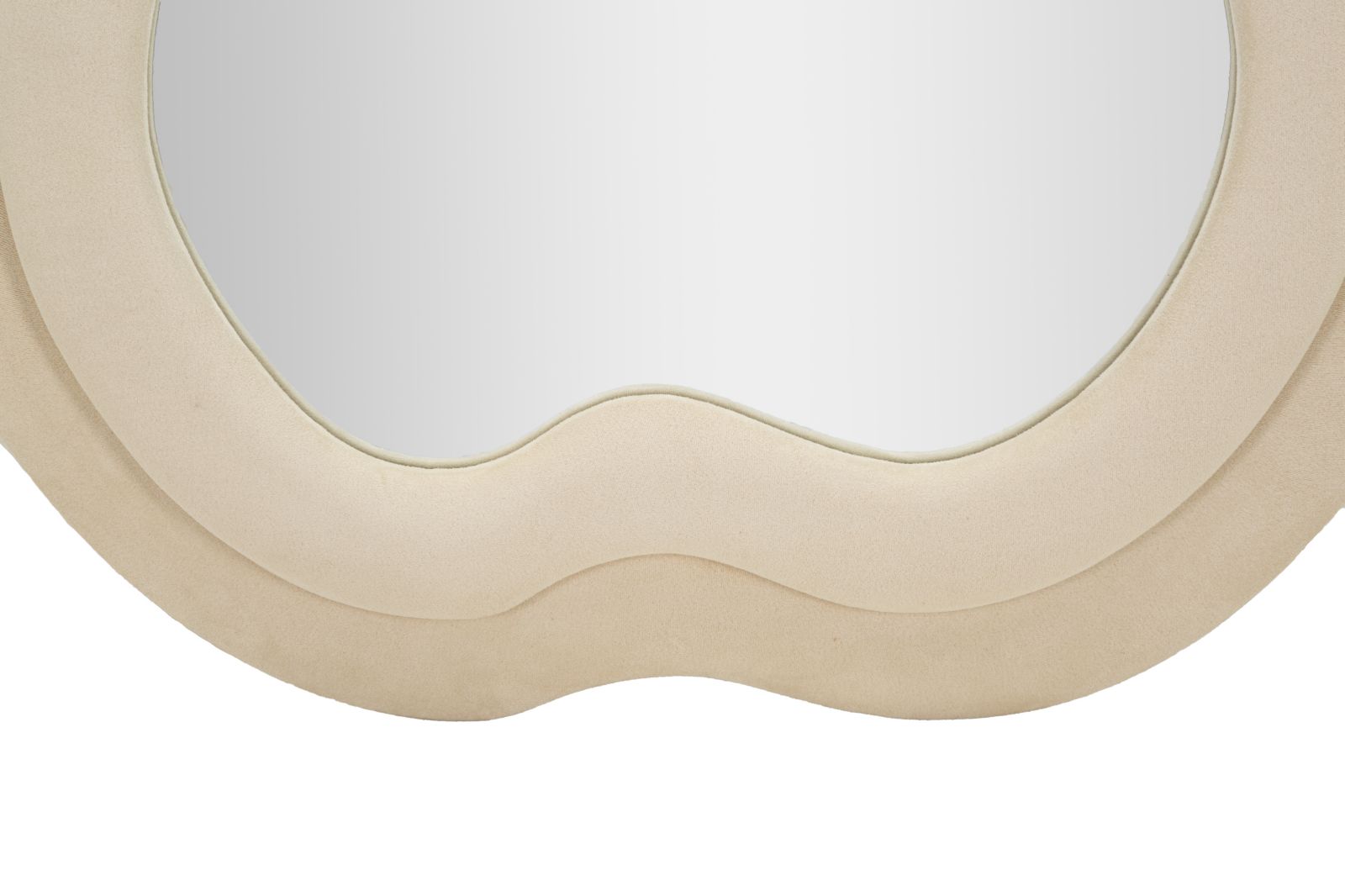 SPECCHIO DA MURO MIKI VELLUTO CREMA CM 60X4X160 stile GLAM - immagine 5