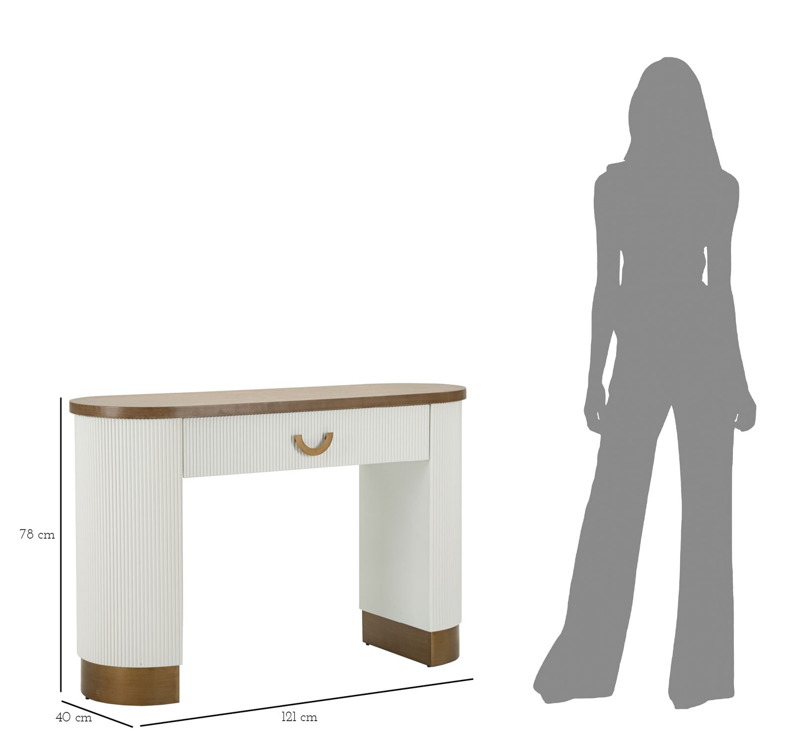 CONSOLE TOLOSA CM 121X40X78 stile MODERN - immagine 10