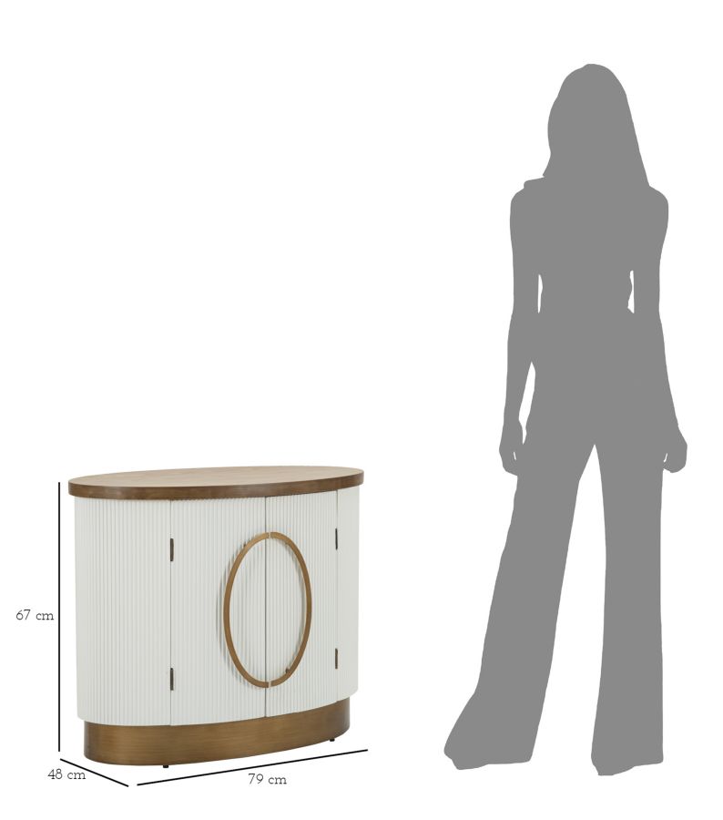 MOBILETTO 2 ANTE TOLOSA CM 79X48X67 stile MODERN - immagine 12