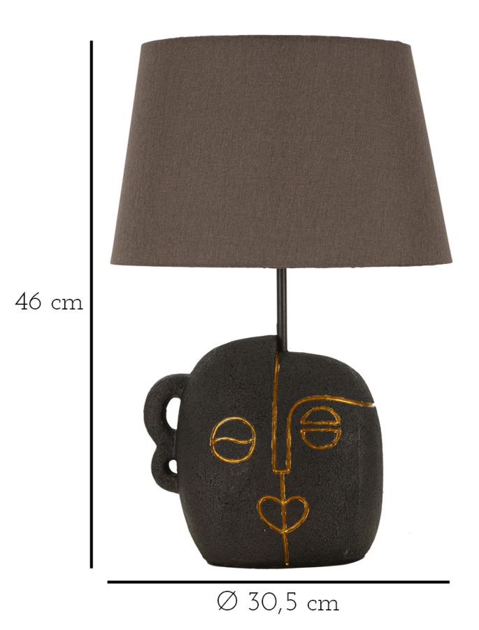 LAMPADA DA TAVOLO TRIBAL -A- CM Ø 30,5X46 stile MODERN - immagine 7