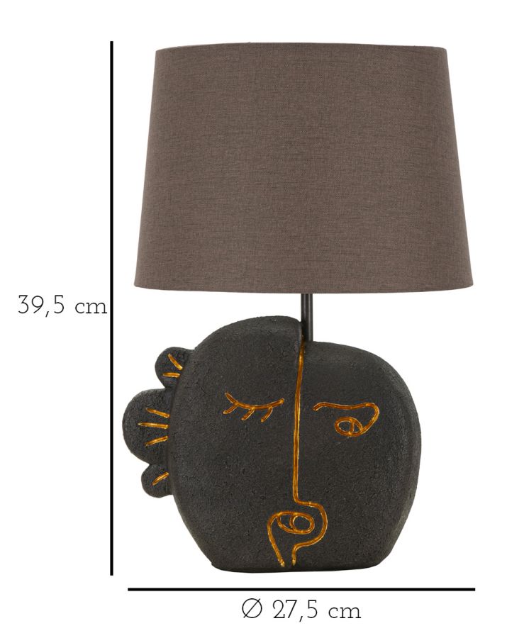 LAMPADA DA TAVOLO TRIBAL -B- CM Ø 27,5X39,5 stile MODERN - immagine 7