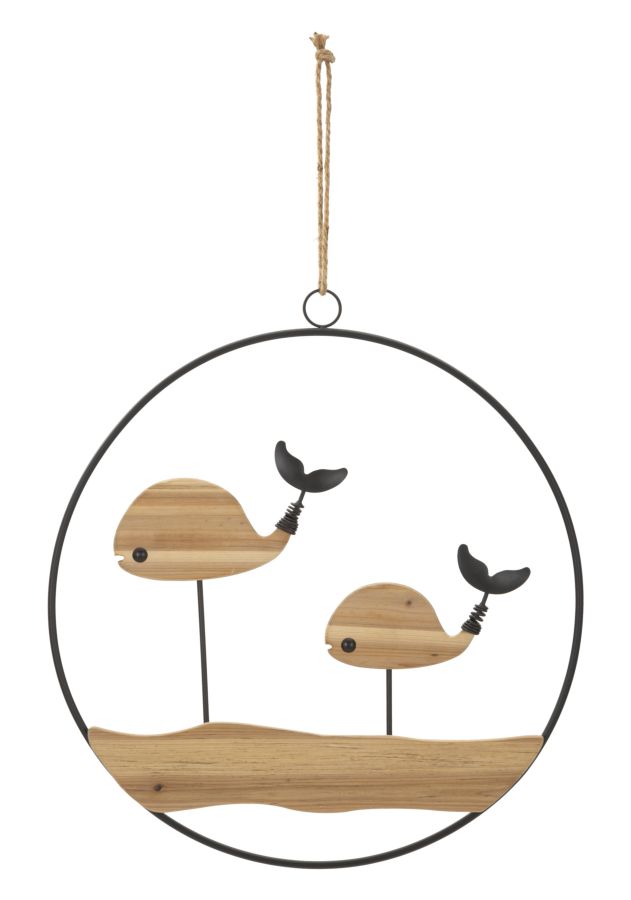 PANNELLO DA MURO BALENE CM 56X2X60 stile MODERN - immagine 2