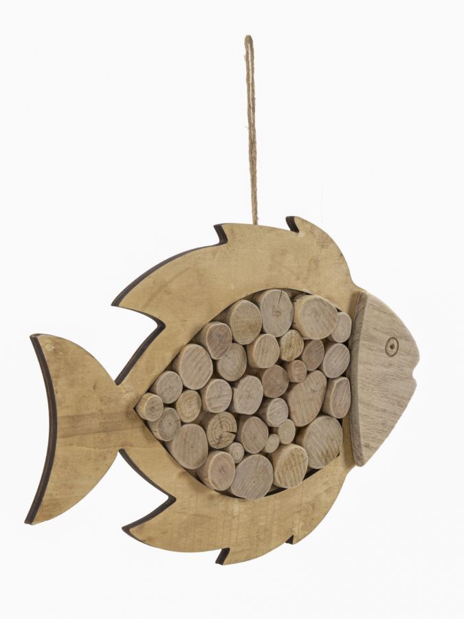 PESCE DA APPENDERE NATURE CM 42,5X2X28,5 stile MODERN - immagine 3