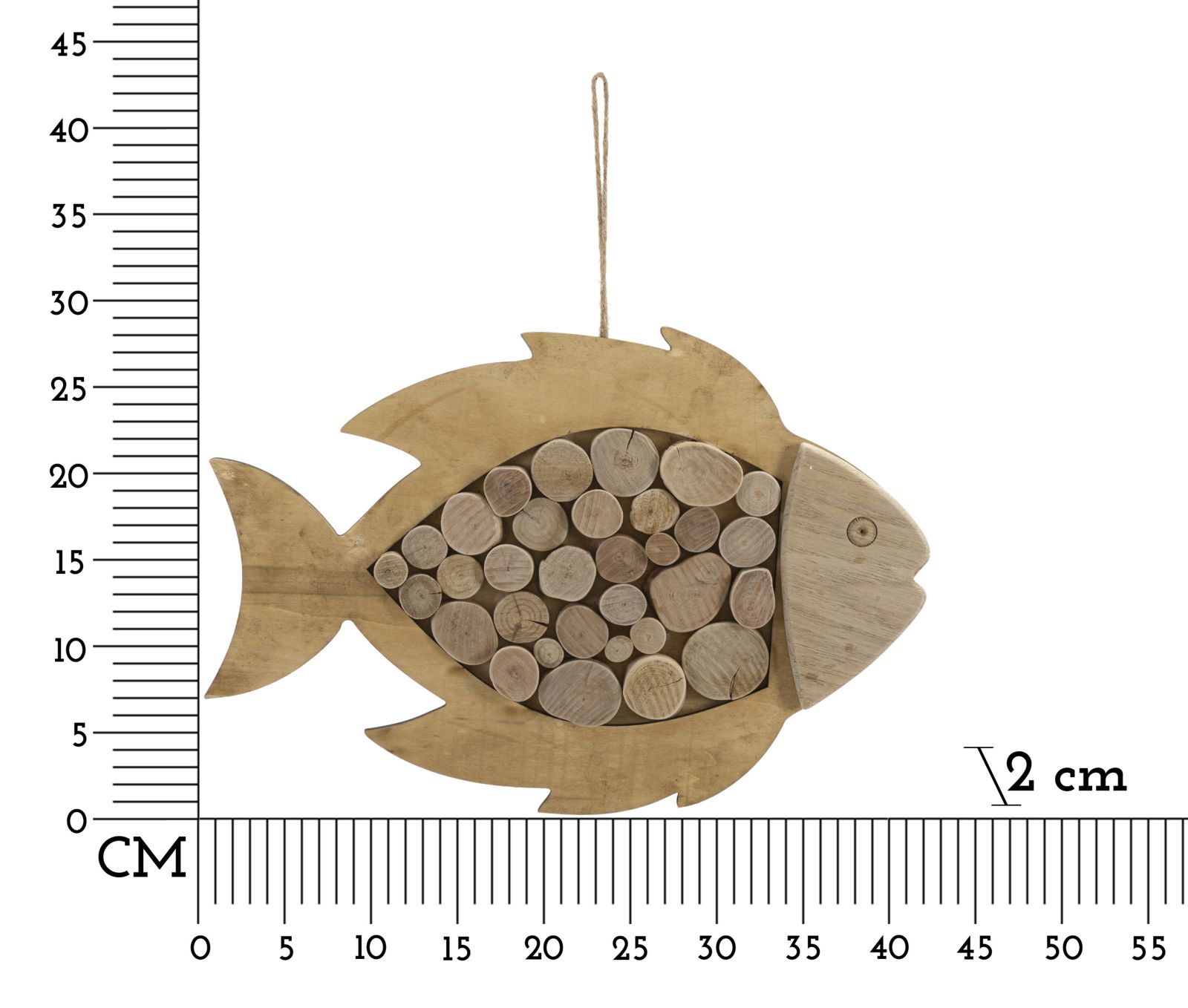PESCE DA APPENDERE NATURE CM 42,5X2X28,5 stile MODERN - immagine 7