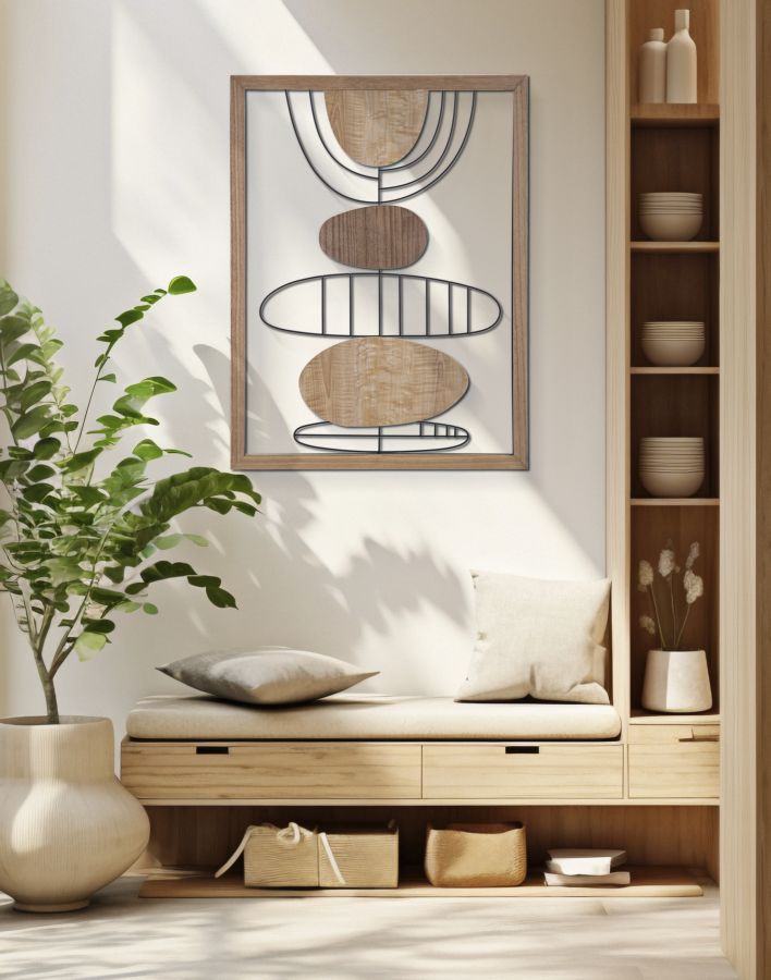 PANNELLO DA MURO ASTROY -A- CM 60X2X80 stile MODERN - immagine 6