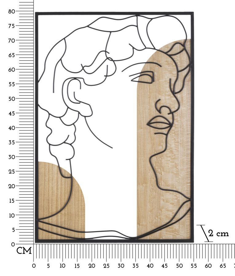 PANNELLO DA MURO DAVID -B- CM 55X2X80 stile MODERN - immagine 7