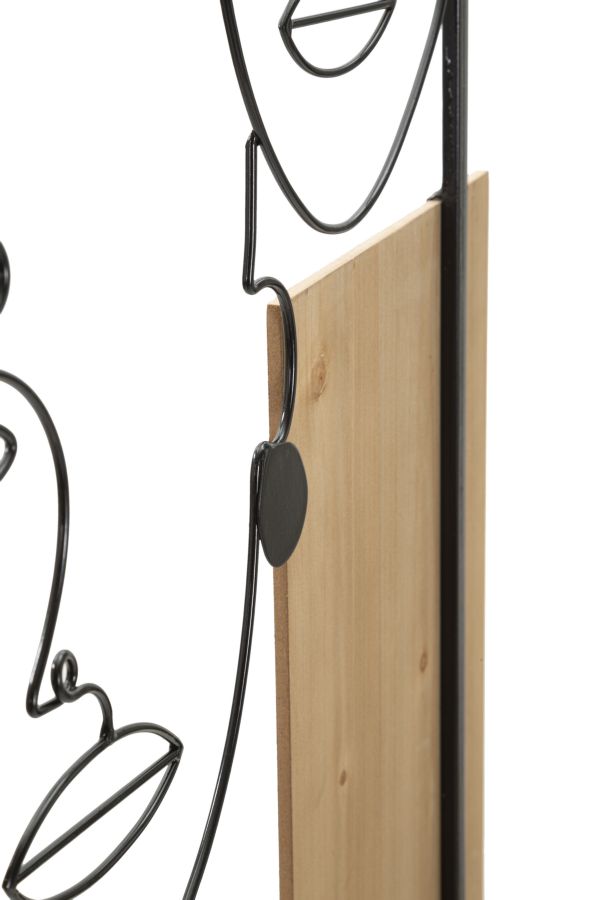 PANNELLO DA MURO FACES FERRO E WOOD CM 63X2X90 stile MODERN - immagine 5