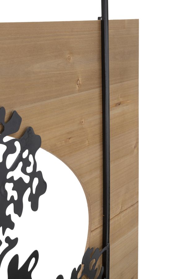 PANNELLO DA MURO TREE FERRO E WOOD SET 3PZ CM 176X2X90 (63X2X90-50X2X90) stile MODERN - immagine 5