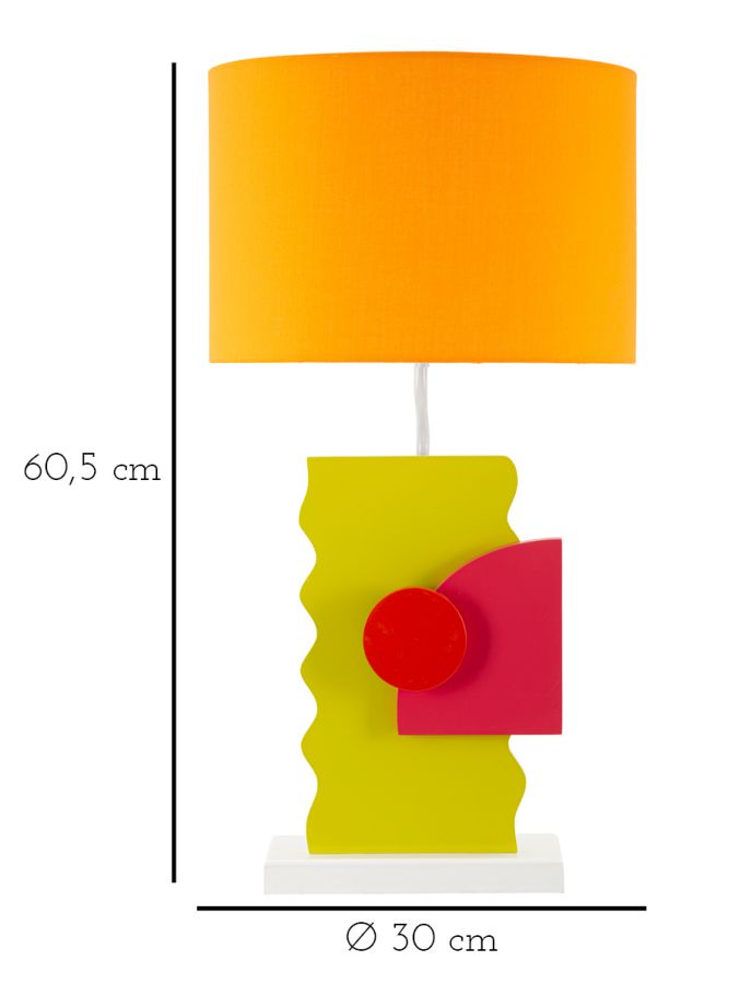 LAMPADA DA TAVOLO COLOR -B- 30X60,5 stile MODERN - immagine 7