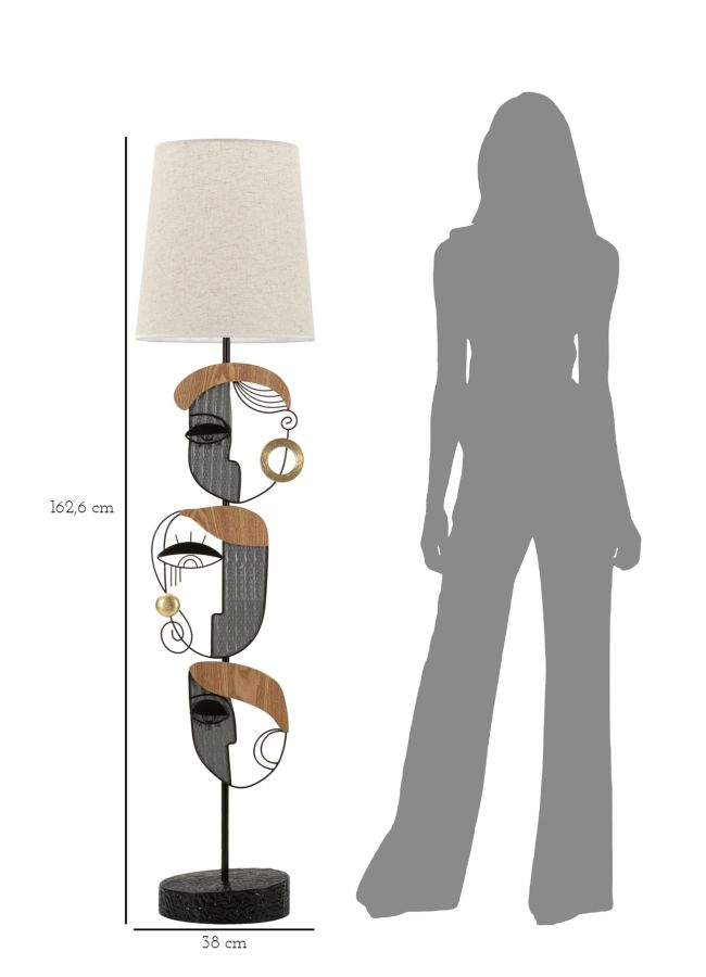 LAMPADA DA TERRA PICASSY CM Ø 38X162,6 stile MODERN - immagine 8