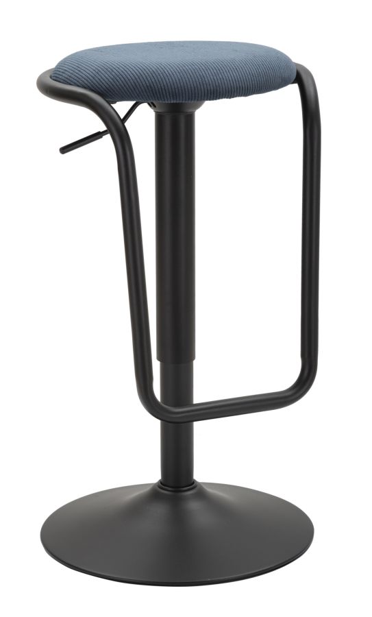 SGABELLO BAR DESTINY NAVY CM Ø 41X61-83 stile MODERN - immagine 2