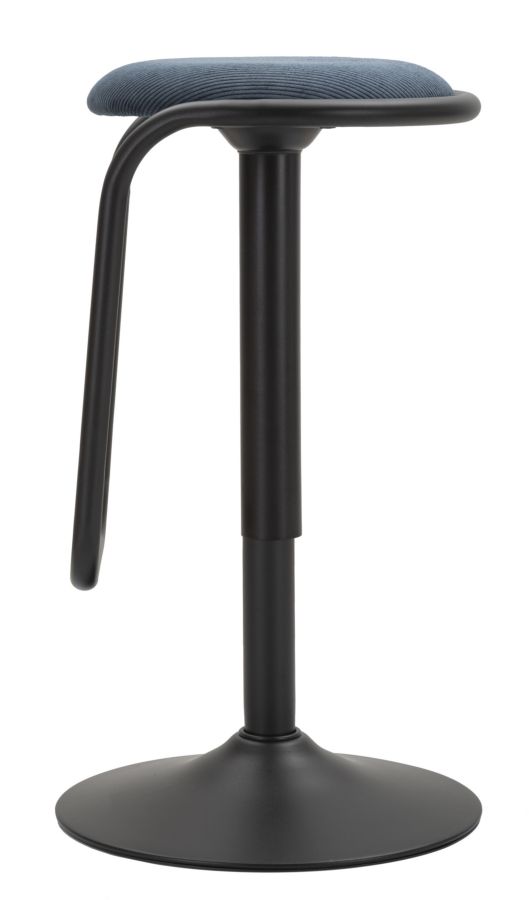 SGABELLO BAR DESTINY NAVY CM Ø 41X61-83 stile MODERN - immagine 4