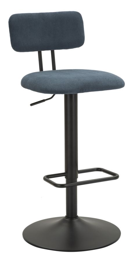 SGABELLO BAR LIGHT NAVY CM 41X47,5X85-106,5(SEDUTA CM 61-83) SET 2PCS stile MODERN - immagine 2