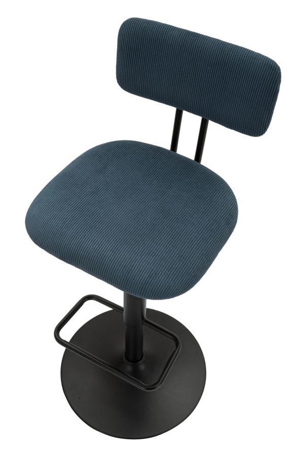 SGABELLO BAR LIGHT NAVY CM 41X47,5X85-106,5(SEDUTA CM 61-83) SET 2PCS stile MODERN - immagine 5