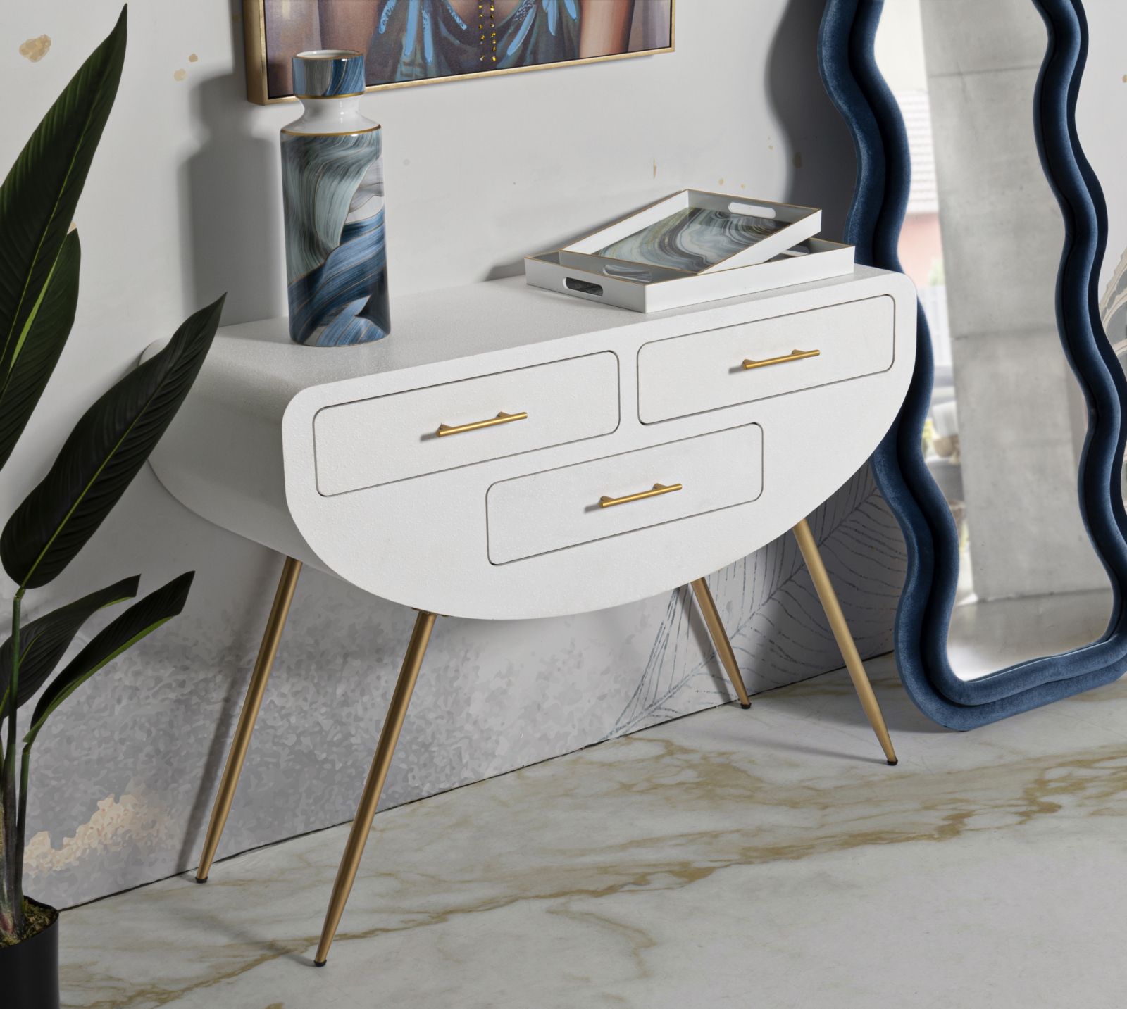 CONSOLE VENUS CM 110X40X80 stile MODERN - immagine 10