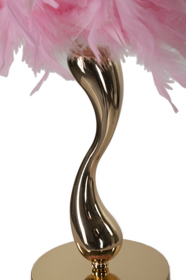 LAMPADA DA TAVOLO CART ROSA CM Ø 25X47 stile GLAM - immagine 5