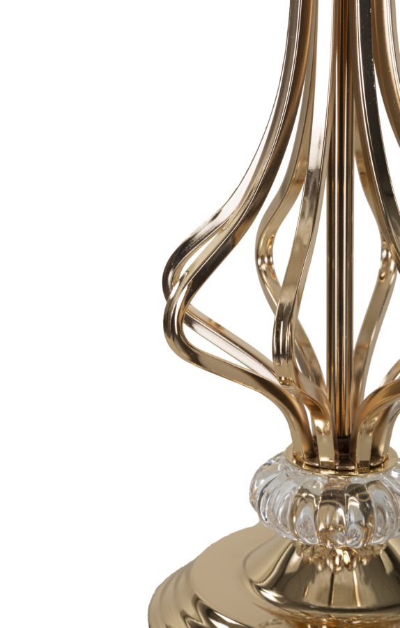 LAMPADA DA TAVOLO TARTY BIANCA CM Ø 25X54 stile GLAM - immagine 4